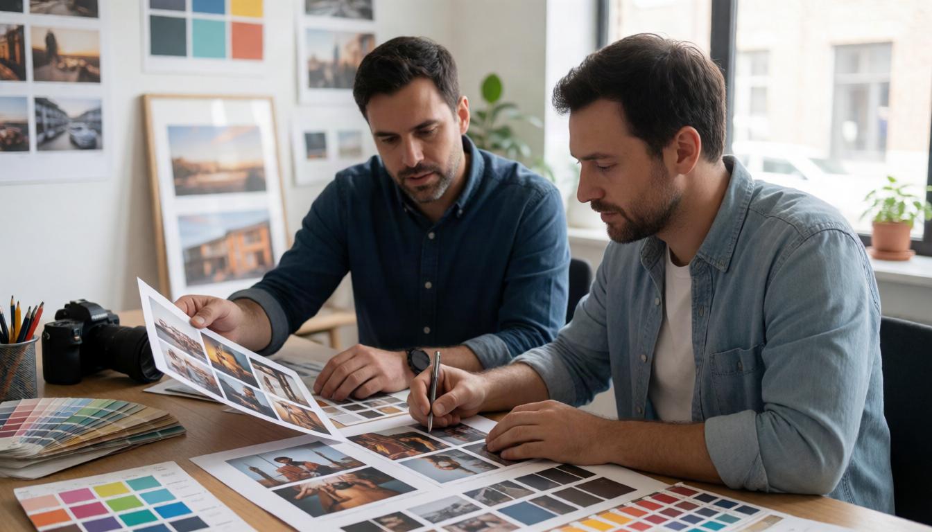 Art prints with paper guidance